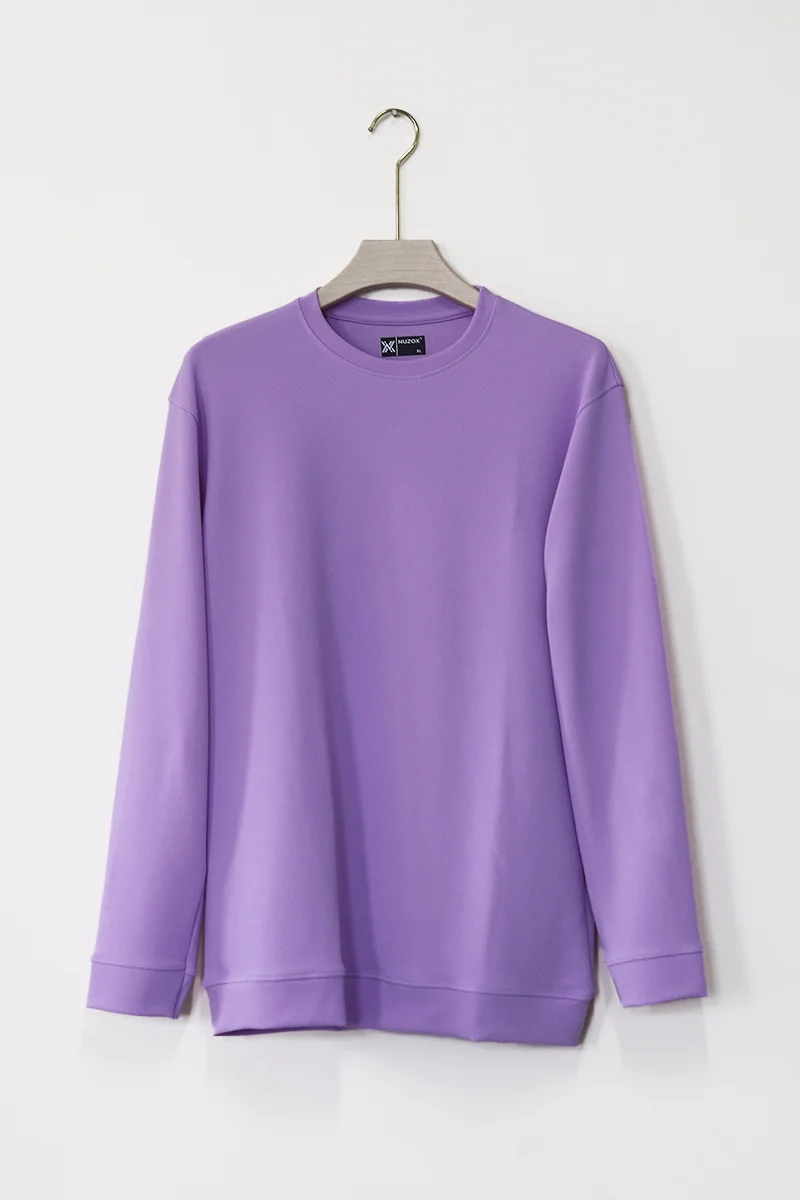 Plain Full Hand T-Shirt Lycra ( Lavender)